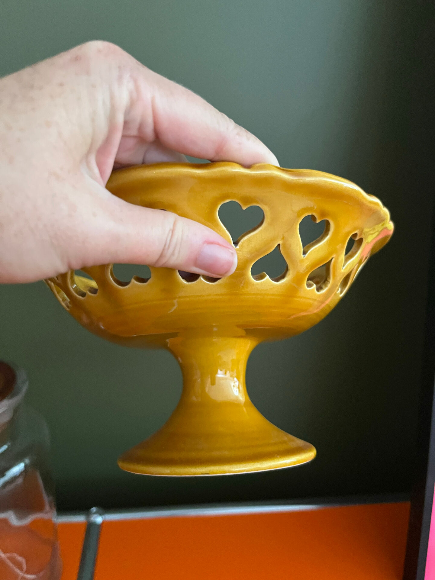 Vintage glazed stoneware bowl