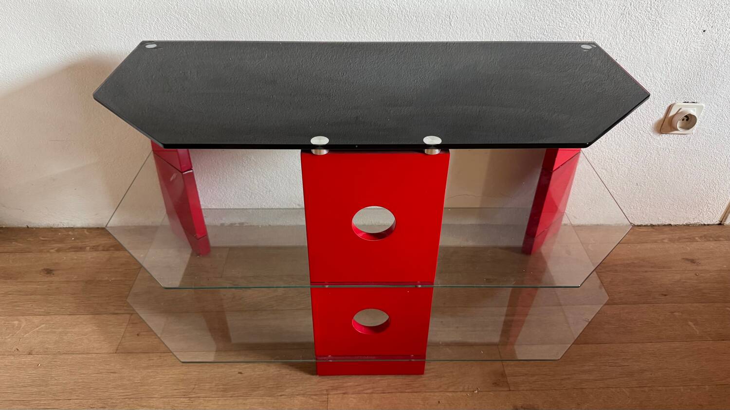 Designer glass coffee table