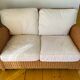 Antique 2-seater rattan sofa from the 70s