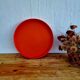 Round orange seventies tray