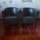 Paire de fauteuils en cuir, Moroso - Italie, designer Antonio Citterio 1988