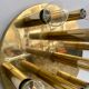 Plafonnier en laiton 10 ampoules 1960