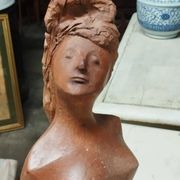Terracotta sculpture of a female nude by Alberto Sparapani, signed.