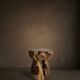 LENA stool in hand-carved solid recycled teak