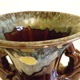 Amphora style vase with 2 coves - A.D.P. - 1980s