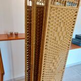 wicker, rattan screen, 5 panels