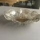 Silver metal bread basket