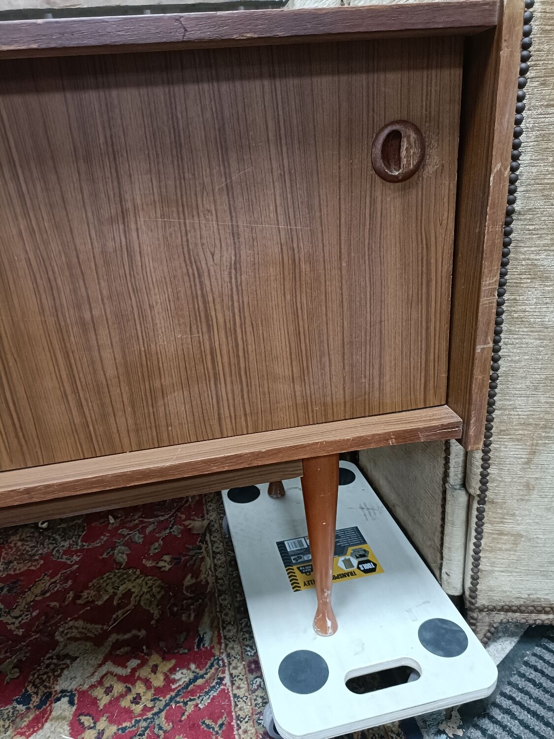 Vintage scandinavian teak enfilade, 60s