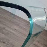 Fiam for Roche Bobois large vintage tripod glass table