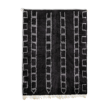 Modern Moroccan carpet black