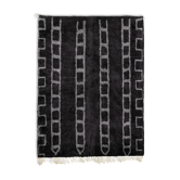 Modern Moroccan carpet black