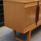 Wooden sideboard of the 70s u-shaped footing