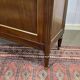 Louis XVI style bookcase in mahogany and marble top from the 70s