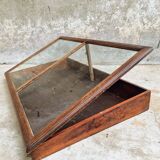 Vitrine de table d'exposition ancienne