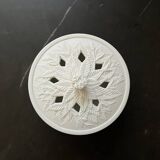 Candy jar in biscuit porcelain signed Bernardaud Limoges