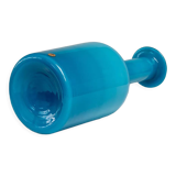 Large blue Gulvvas Otto Brauer for Kastrup Holmegaard 1970