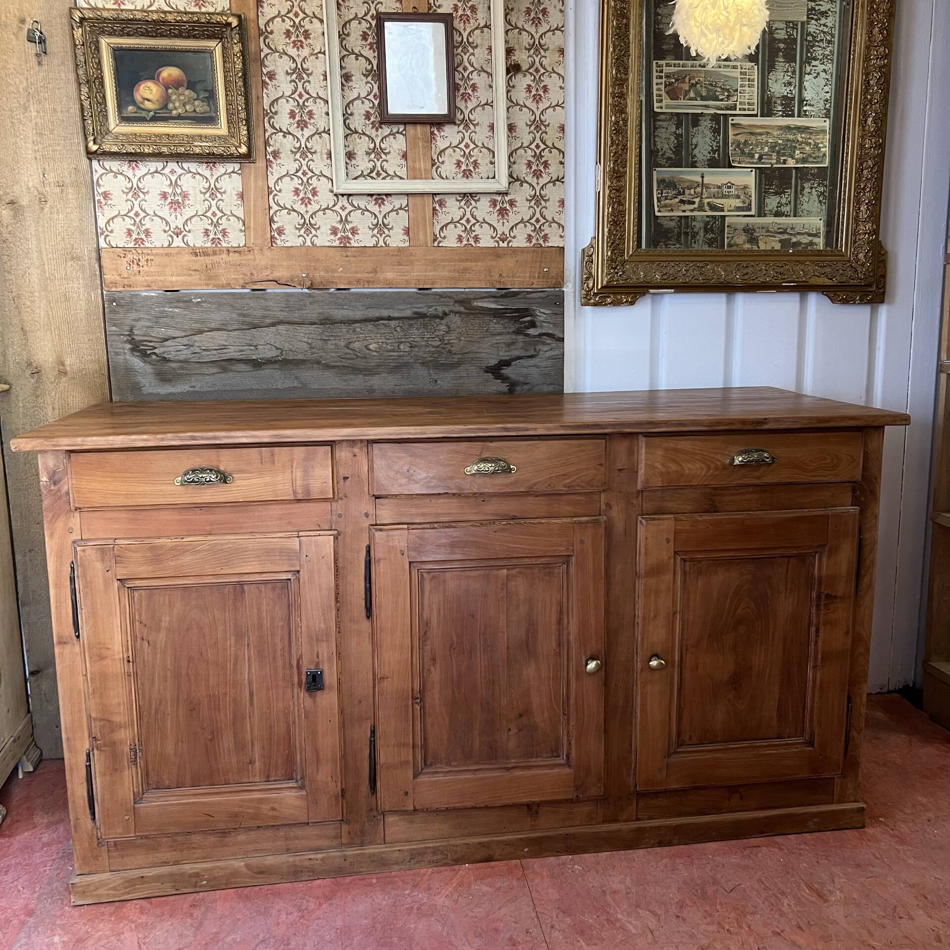 Solid wood sideboard