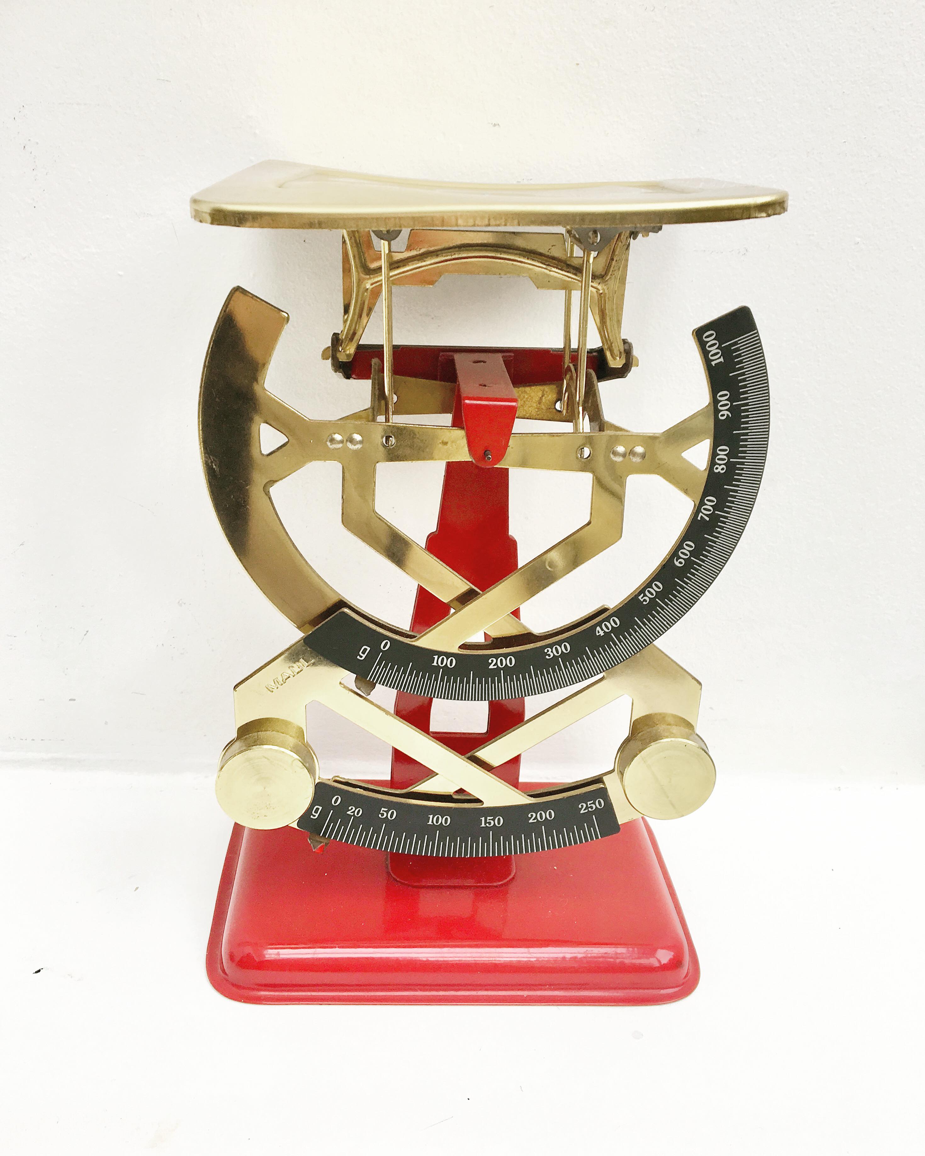 Balance postale allemande en laiton par J.Maul années 30