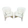 Ensemble de 2 fauteuils Leolux Excalibur blancs de Jan Armgardt, années 1990