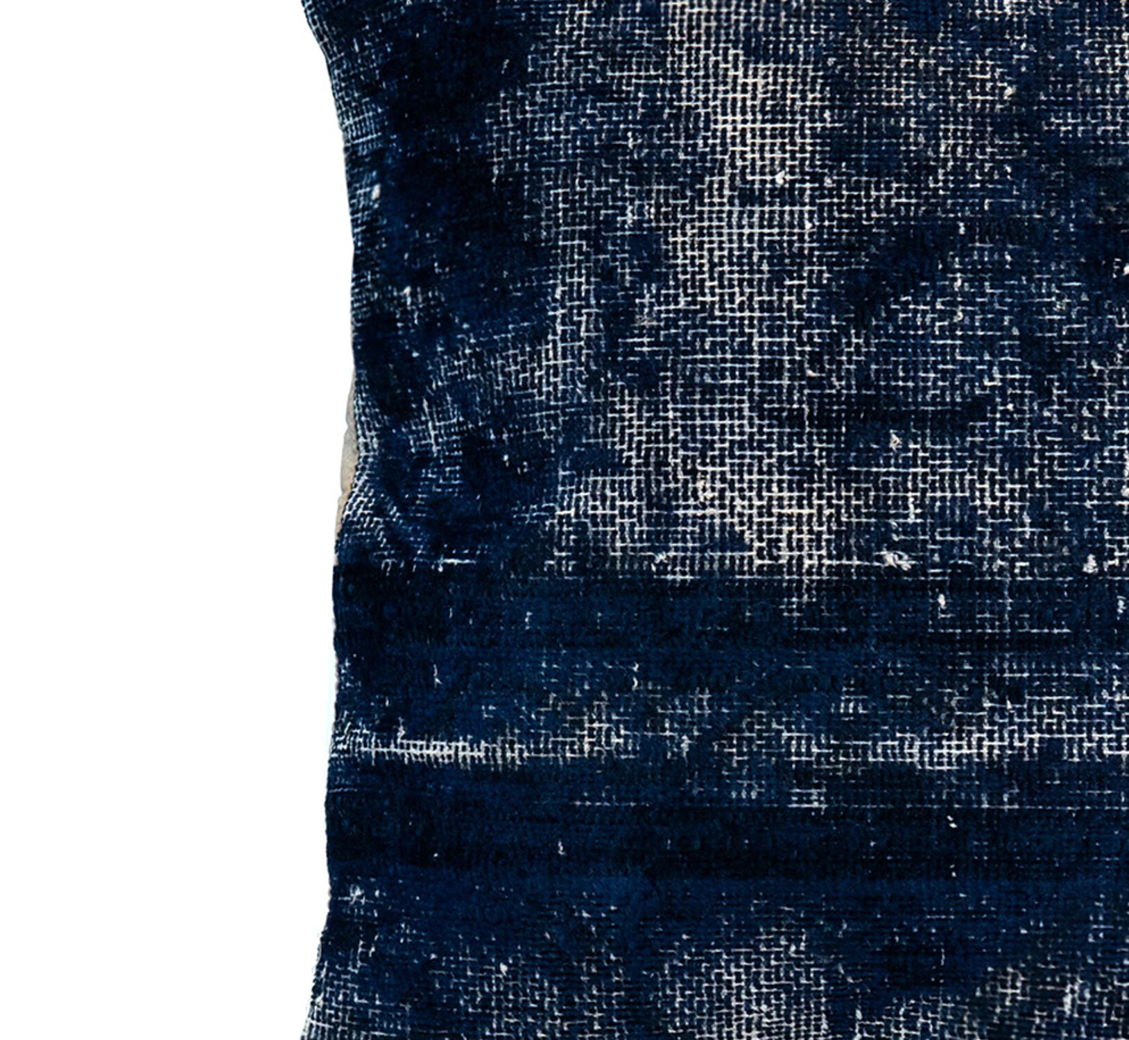 Handmade Blue Wool Cushion Cover