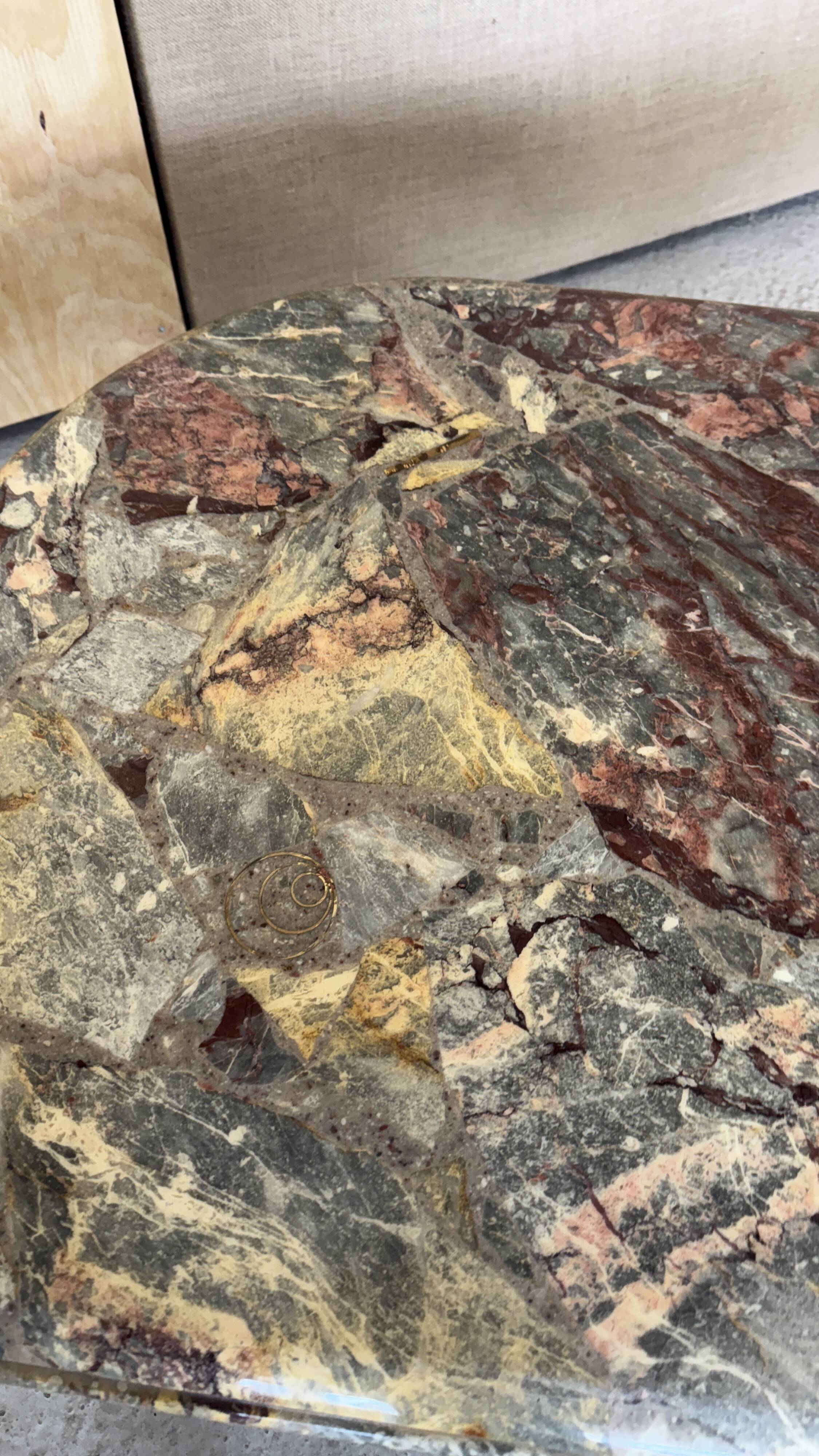 Green marble coffeetable