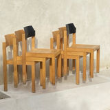 Set of 6 stackable chairs
