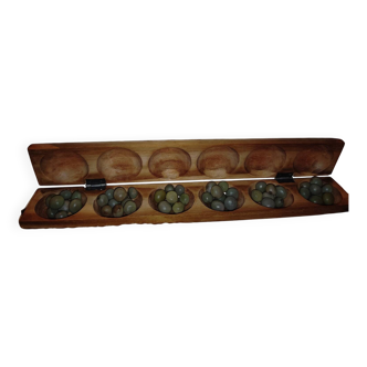 Awale wooden game