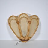 Rattan wall lamp 1970