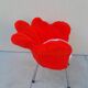 Chaise moumoute enfant vintage forme de fleur