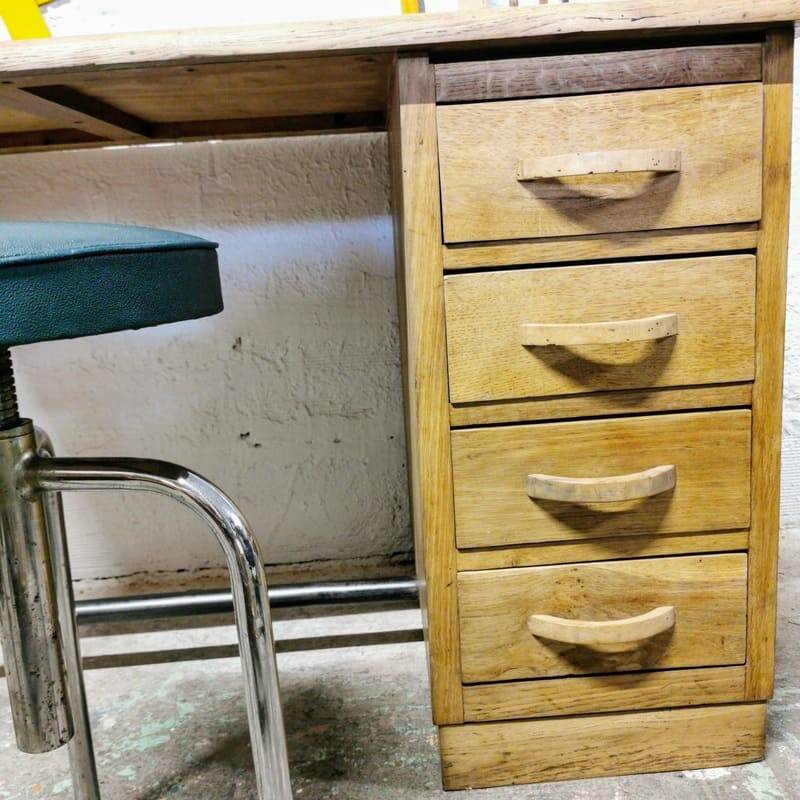 Vintage school teacher's desk