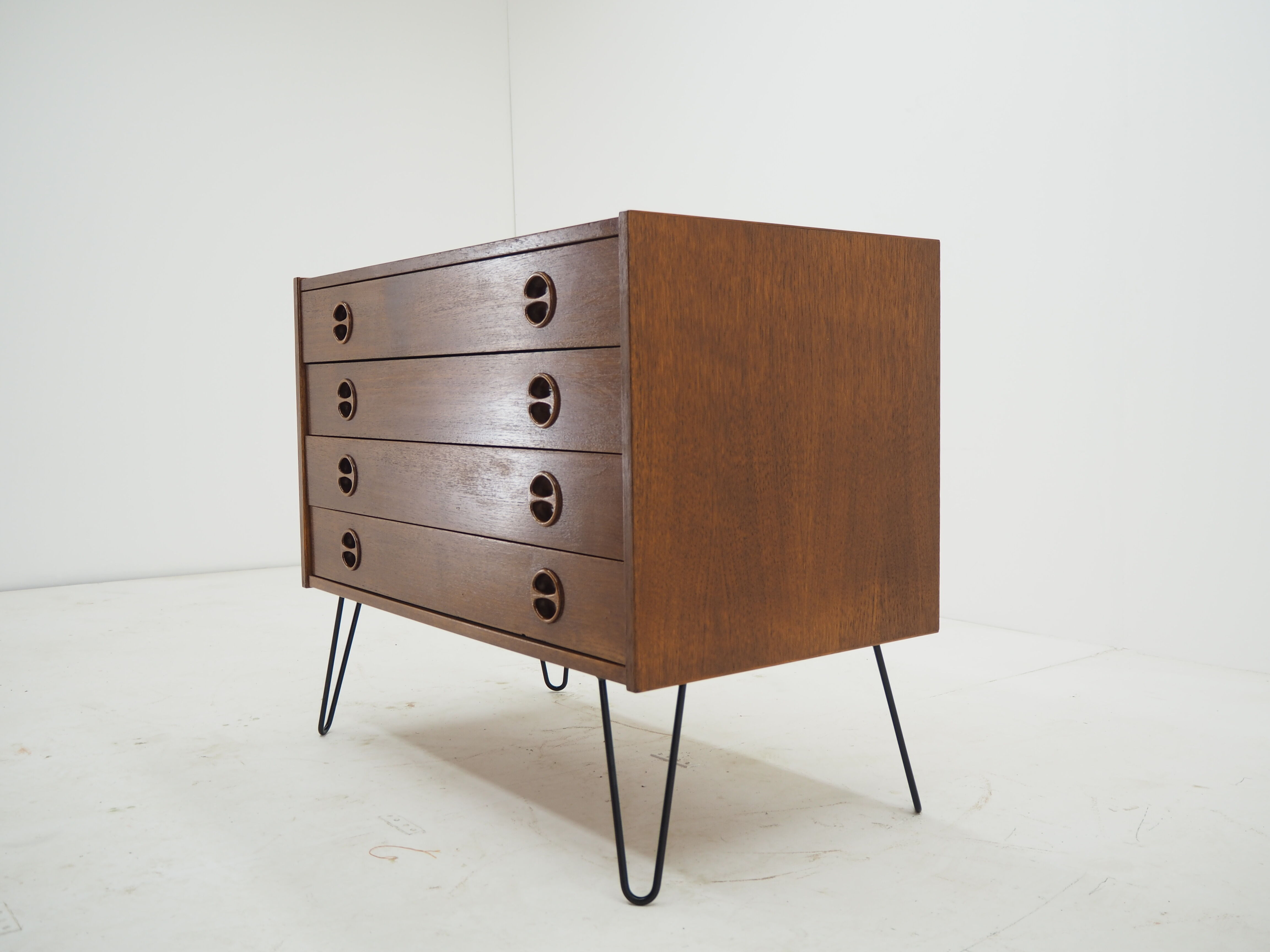 1960s Upcycled Teak Chest of Drawers, Denmark