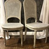 Pair of cane chairs