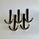 Brass wall coat hooks from Herta Baller, set of 5