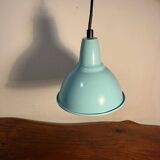 Pastel blue bell pendant light