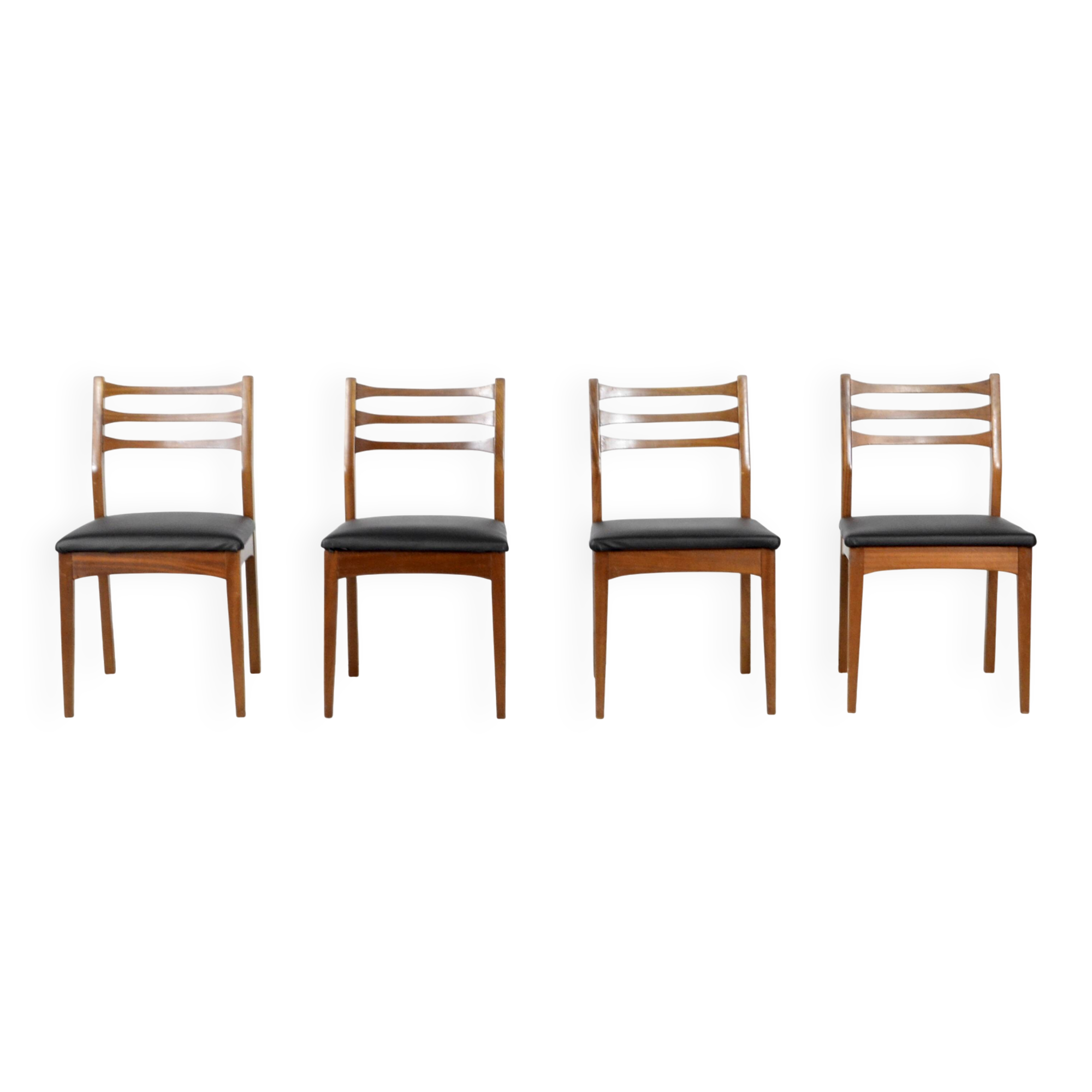 Set Of 4 Midcentury 'Meredew' Teak Chairs