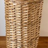 Porte parapluie en rotin vintage