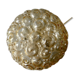 Ceiling lamp in amber glass from the 70s