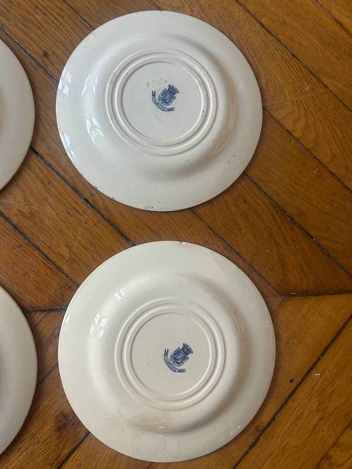 6 thistle plates Gien
