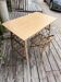 Small rattan desk with chair