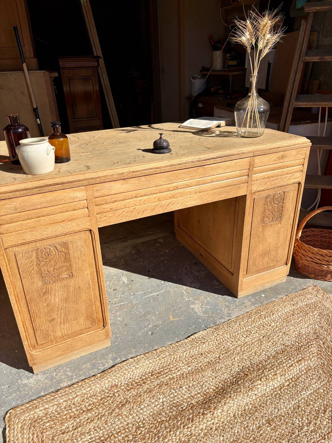 Bureau Art déco en chêne