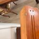 Wall-Mounted Coat Rack Rustic Wooden Shelf