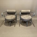 Pair of designer armchairs "the natural choice".