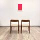 Mid-Century Model 75 Chairs in Teak by Niels O. Møller for J.L. Moller, 1950, Set of 2