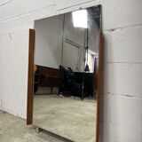 vintage mirror with wood accent