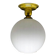 Art Deco style pendant lamp, Poland, 1950s