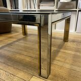 Chrome metal coffee table