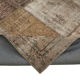 Tapis mixé turc vintage 203 cm x 303 cm marron patchwork tapis