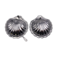 Vintage silver metal shells
