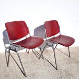 Pair chairs DSC 106 Castelli 1970