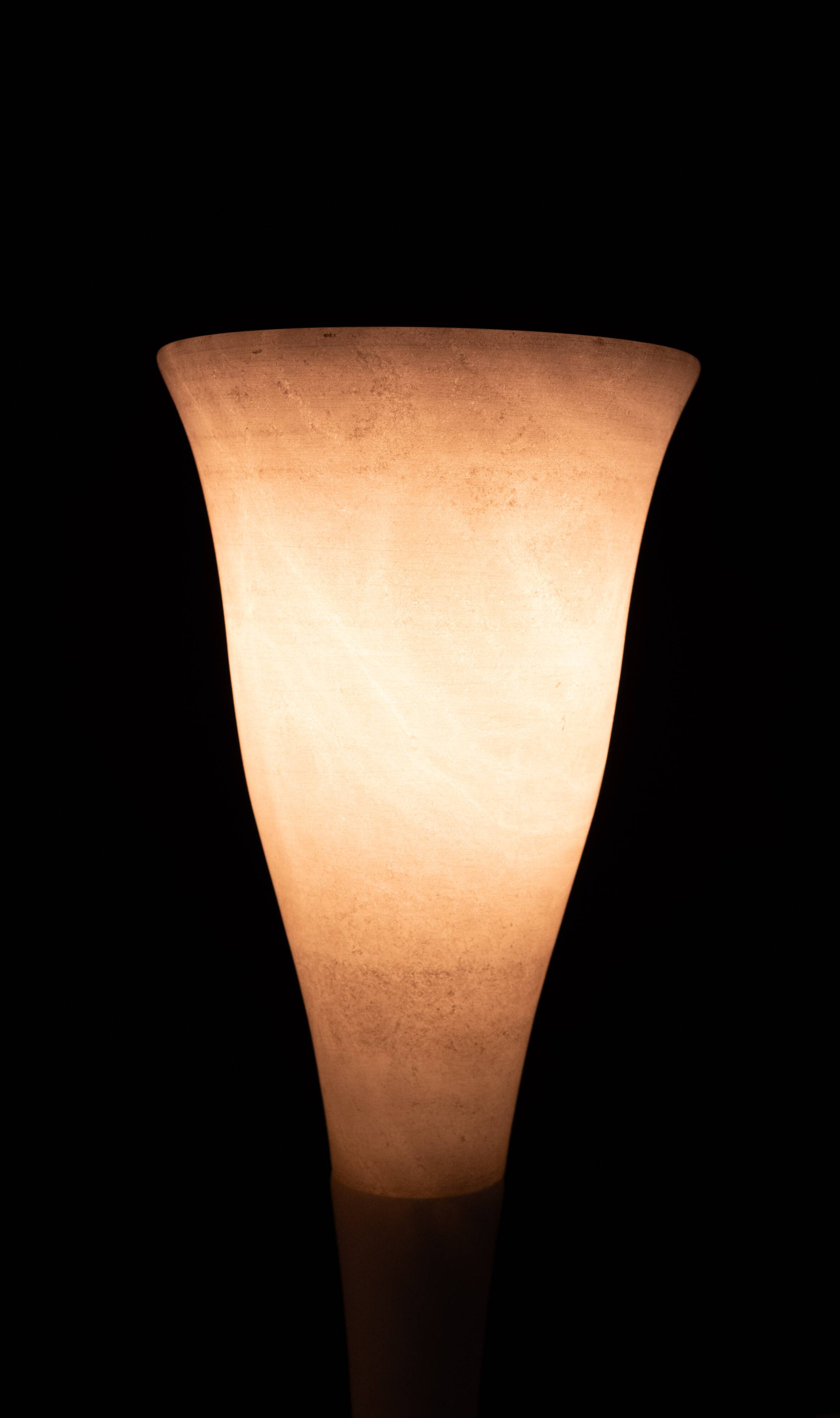 pair Alabaster Table lamps by A Pegasam Spain 1970s